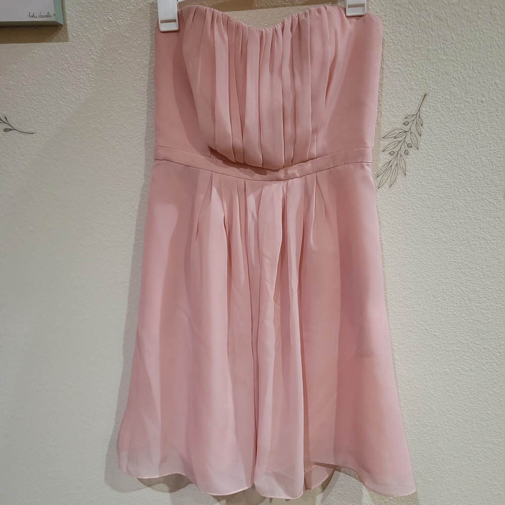 Blush Pink Strapless Woman's Dress Size 8